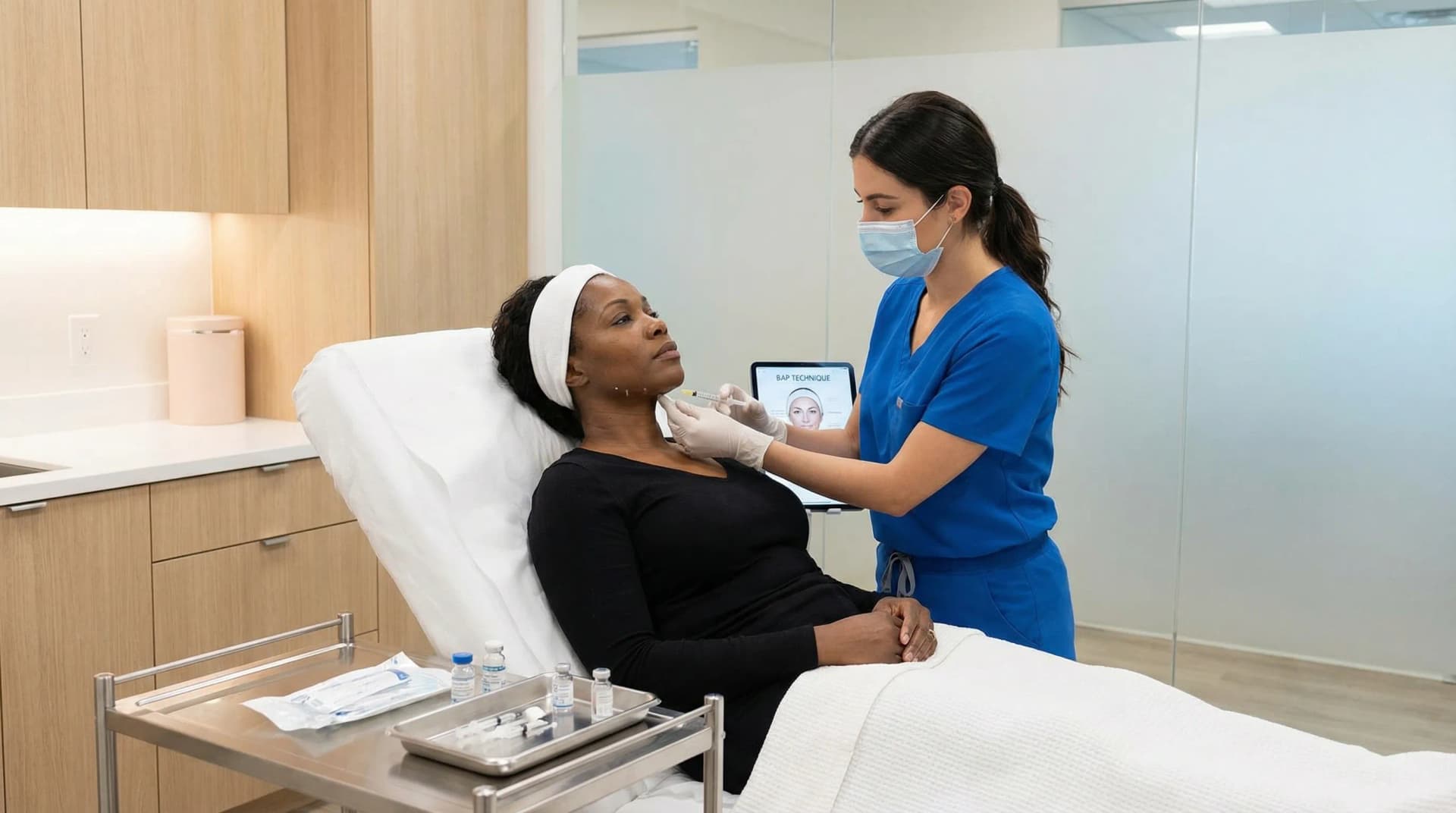 Profhilo treatment being performed by a qualified practitioner